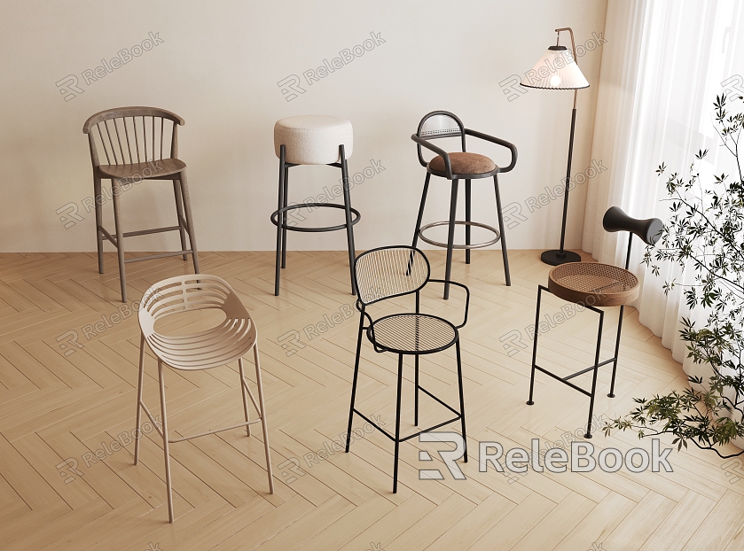 Bar Chair Bar Stool High Stool Combination model