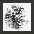 Modern 3D Snowy Mountain Artwork On Square Paper With Detailed Texture 3d model
