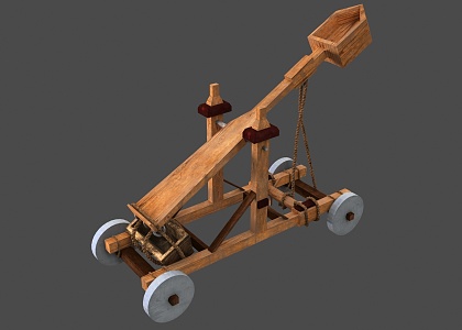 Throwing Stone Siege Throwing Stone Throwing Medieval Weapon Medieval Ballista Battlefield Siege Weapon Siege Equipment Throwing Stone Machine Siege Vehicle 3d model