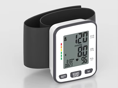 electronic sphygmomanometer wrist electronic sphygmomanometer electronic blood pressure meter medical equipment 3d model