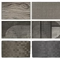 modern square carpet 3d model