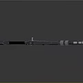Futuristic Sci Fi Weapon With Advanced Scope Mechanical Design And Tactical Features