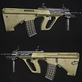 Military Style Tactical Rifle With Detachable Magazine Ergonomic Grip And Multiple Angles