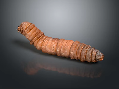 modern silkworm moth insect worm 3d model