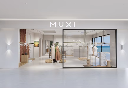 Modern Women's Shop 3d model