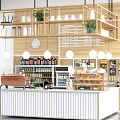 Modern Bar Counter Preservation Cabinet Display Cabinet Bread Freezer Storage Rack Cake Bread Preservation Cabinet Display Cabinet Tray Cabinet Middle Island Cabinet 3d model