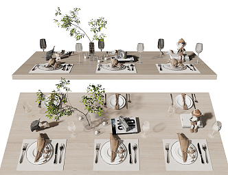 Modern Tableware 3d model