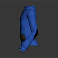 Blue Hooded Sweatshirt With Drawstring And Brown Front Pocket For Daily Use