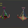 Stylish Metal Chandeliers with Black Gold Accents Crystal Pendants and Decorative Lamp Arms