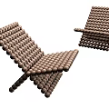 Modern Brown Ball Shaped Leisure Chair With Unique Creative Design Structure