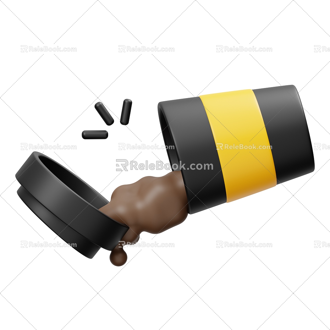 Coffee Drink Cartoon Coffee 3d model