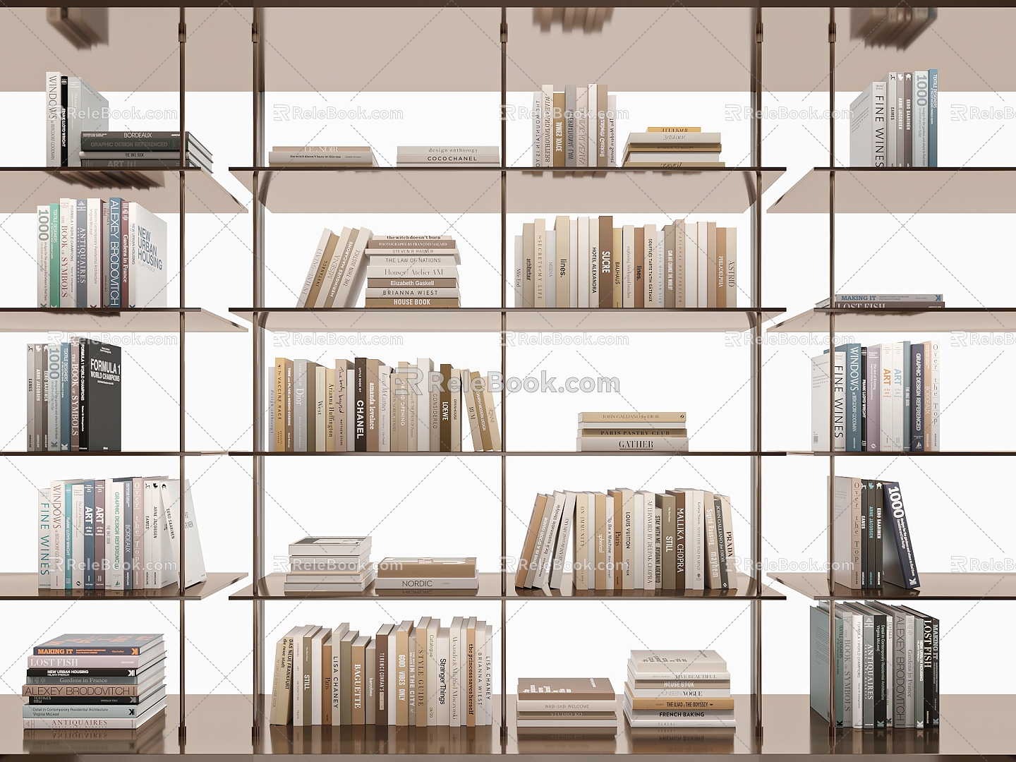 Modern Books 3d model