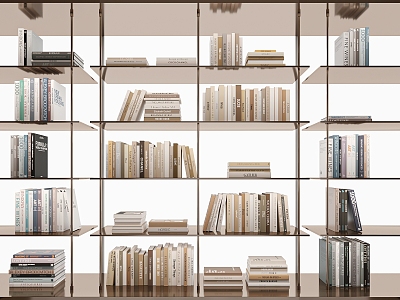 Modern Books 3d model