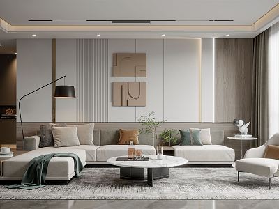 modern living room model