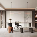 Modern study 3d model