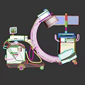 Mobile AXIOM C arm X ray System With Display Monitor And Control Console