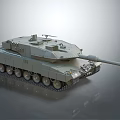 Detailed Modern Military Tank 3D Render With Turret Cannon Tracks And Gray Exterior