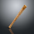 Long Smooth Wooden Stick With Natural Grain And Polished Surface