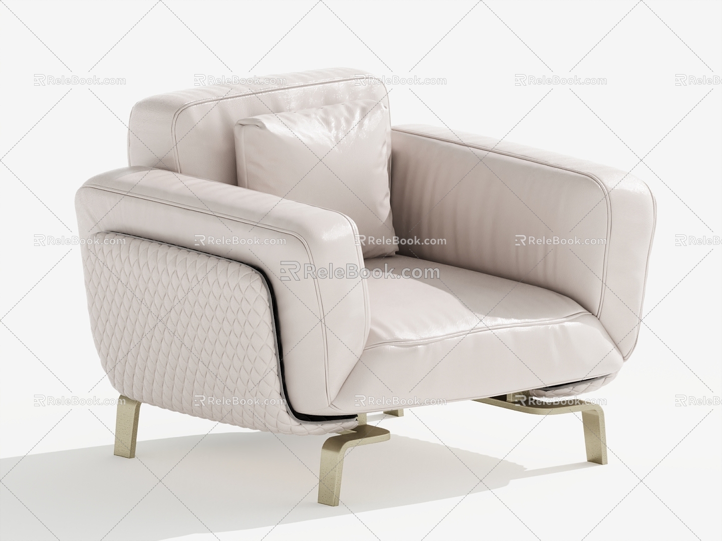 Modern Single Sofa Single Chair Leisure Chair 3d model