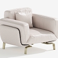 Modern Single Sofa Single Chair Leisure Chair 3d model