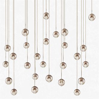 Modern chandelier 3d model