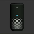 Lofree Black Cylindrical Wireless Speaker With Mesh Design And Indicator Light 3d model