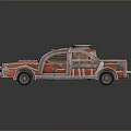 Custom Metallic Car With Grille Design Roll Cage And Unique Exterior