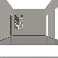 Modern Light Toned Built In Home Altar Cabinet With Ample Storage For Buddha Statues