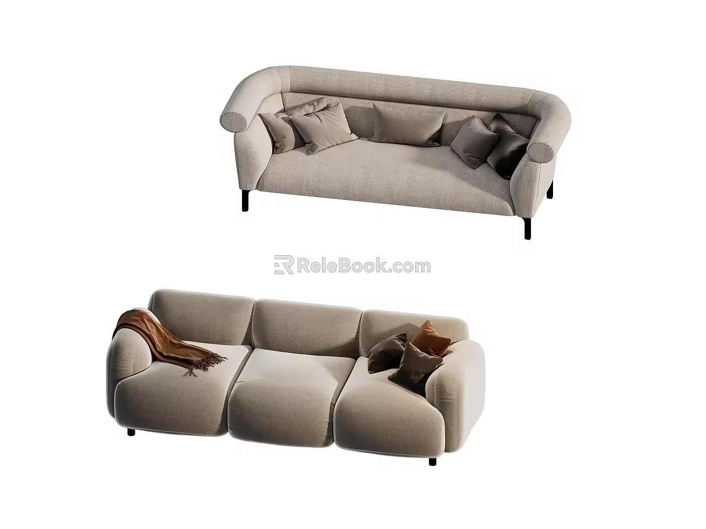 Modern Combination Sofa Multiplayer Sofa Corner Sofa 3d model