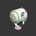 White SAKURA Industrial Mechanical Device With Stand And Control Knobs