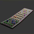 Professional Computer Control Panel Interface With Multiple Knobs Buttons Red Indicators And Aluminum Frame