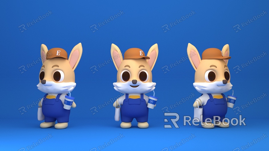 Tide Play IP Image Fox Doll Animal Cartoon Toy model