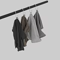 Soft Hanging Towels with Waffle Texture in Neutral Colors Gray Beige and Light Gray