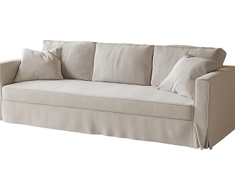 Modern Multiplayer Sofa Three-Seat Sofa 3d model