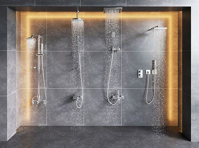 Modern Shower 3d model