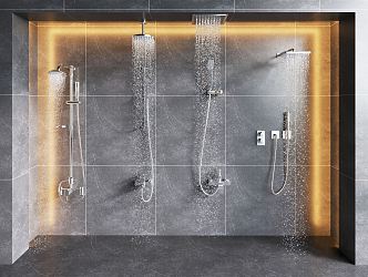 Modern Shower 3d model