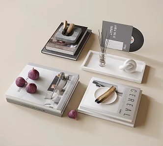 Modern Jewelry Ornaments Decorative Ornaments Combination 3d model