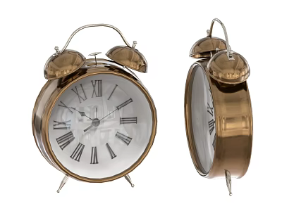 Alarm Clock Vintage Alarm Clock Desktop Ornaments 3d model