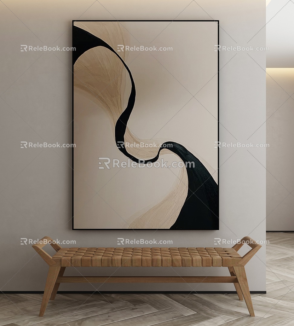 modern decorative painting 3d model