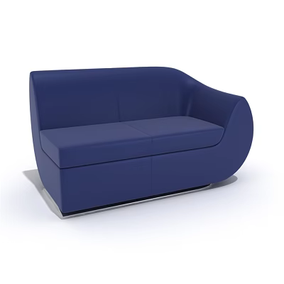 Sofa Single Sofa Dark Blue Leather Sofa 3d model Sofa Single Sofa Dark Blue Leather Sofa 3d model