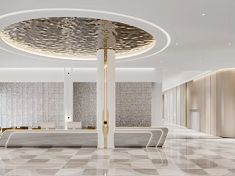 Hotel Lobby 3d model