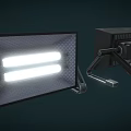 Bright LED Outdoor Lights With Foldable Stand And Double Light Tubes Design