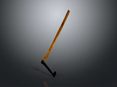 Handcrafted Wooden Sculpture Carving Tool With Metal Tip And Ergonomic Handle 3d model