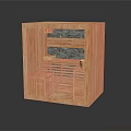 Modern Wooden Sauna Interior Design With Wooden Benches And Storage Shelf