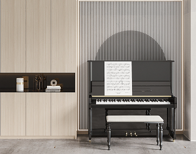 Modern Piano 3d model