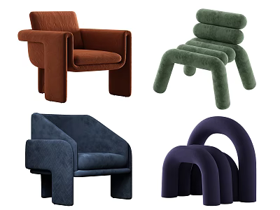 modern leisure chair 3d model