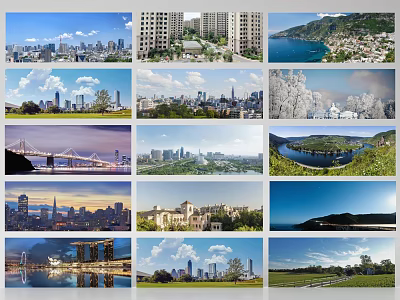 Aerial Planning Showcasing Urban Landscapes Architecture Green Spaces And Waterfronts 3d model