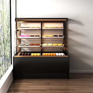 Indoor Tooling Freezer Vertical Cabinet Preservation Cabinet Cake Biscuits Bread Locker 002 3d model