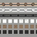Modern Switch Socket Panel 3d model