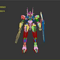 Mech Warrior Mech Soldier Machine Battlearm Mechanical Battlearm Machine Fighter Robot 3d model